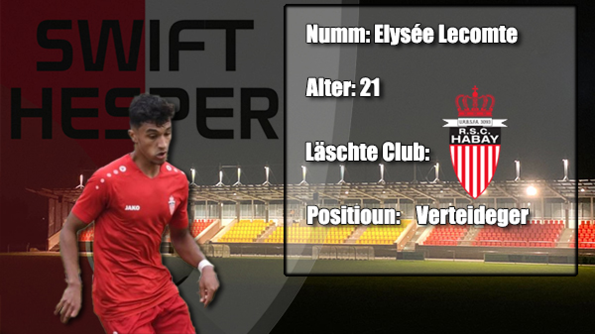 Transfer: Elysée Lecomte Transfer: Elysée Lecomte
