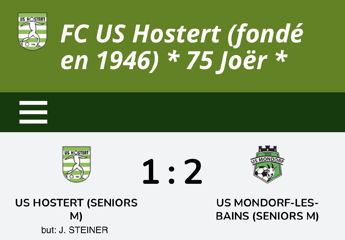 Hueschtert verléiert am Niwel