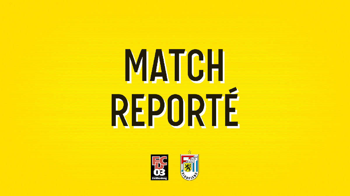 Report du match FC Differdange 03 - F91 Diddeleng Report du match FC Differdange 03 - F91 Diddeleng