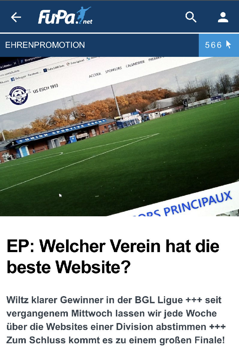 Voting fir de Yellow Boys hier Homepage.