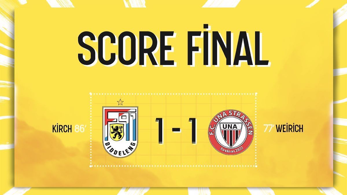 F91 Diddeleng - UNA Strassen 1-1