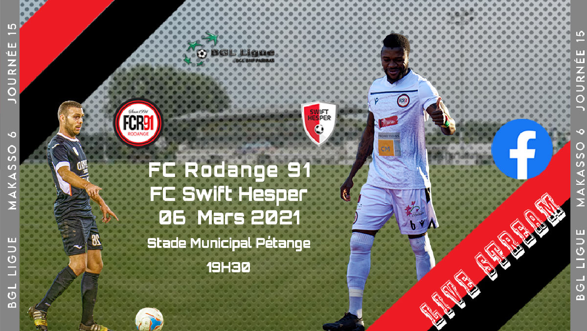 FC Rodange 91 - FC Swift Hesper FC Rodange 91 - FC Swift Hesper