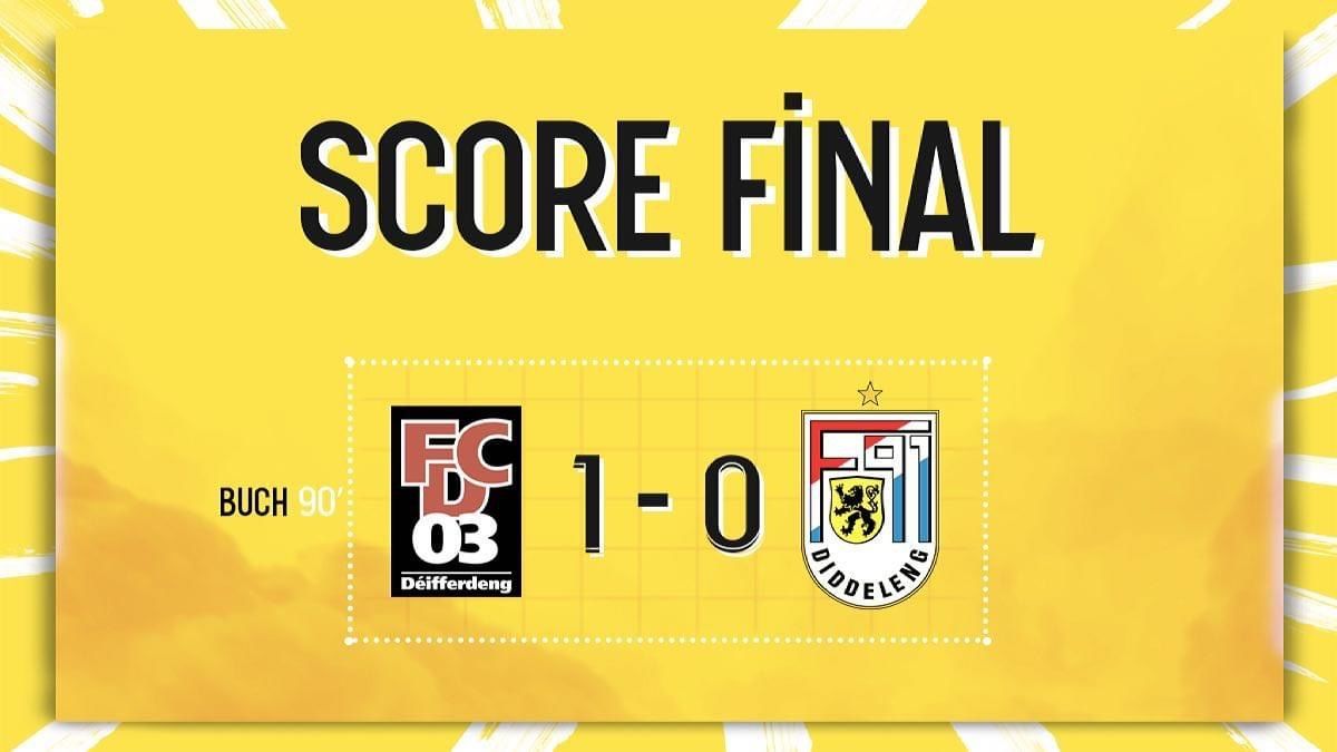 FC Déifferdeng 03 - F91 Diddeleng 1-0