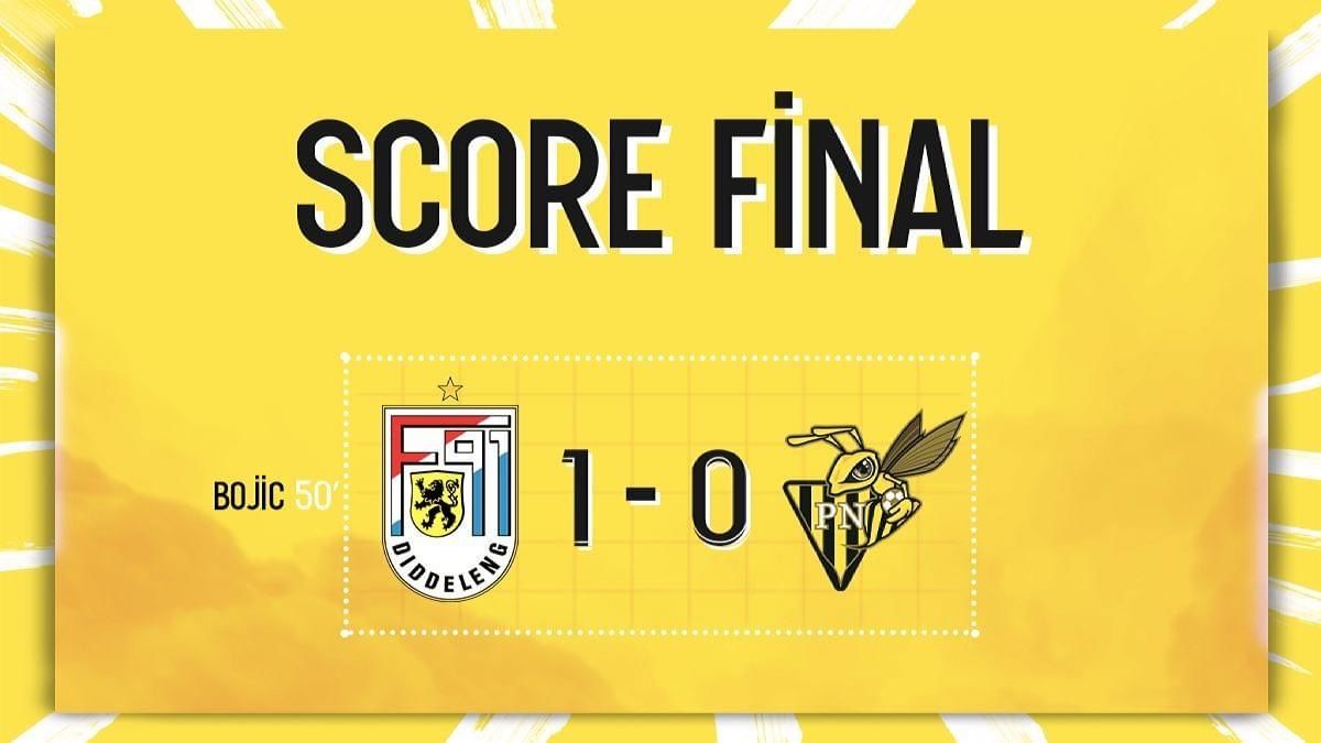F91 Diddeleng - Progrès Niederkorn 1-0 F91 Diddeleng - Progrès Niederkorn 1-0