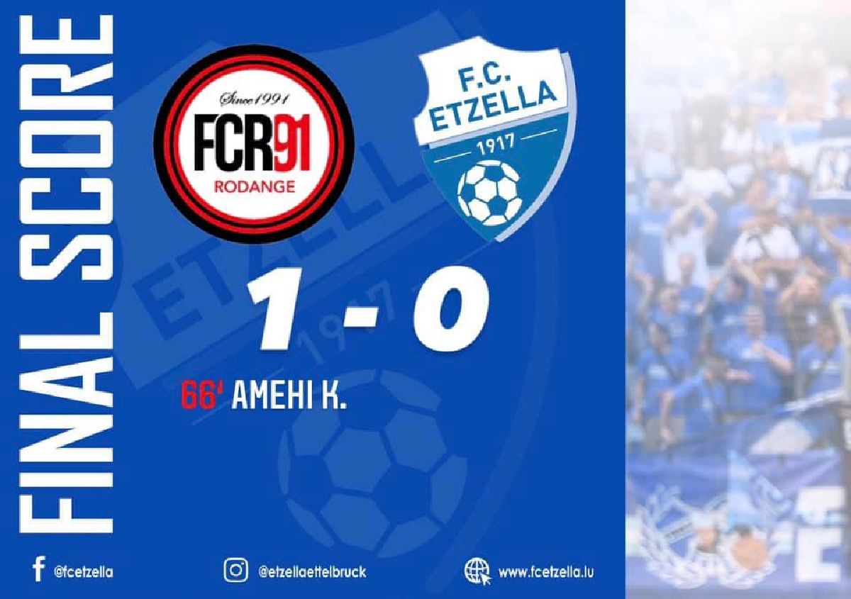 FC RODANGE 91 1-0 FC ETZELLA