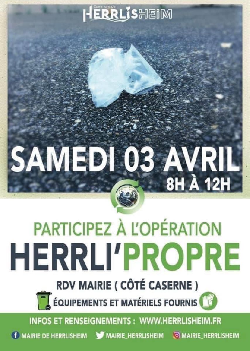Opération HERRLI' PROPRE Opération HERRLI' PROPRE