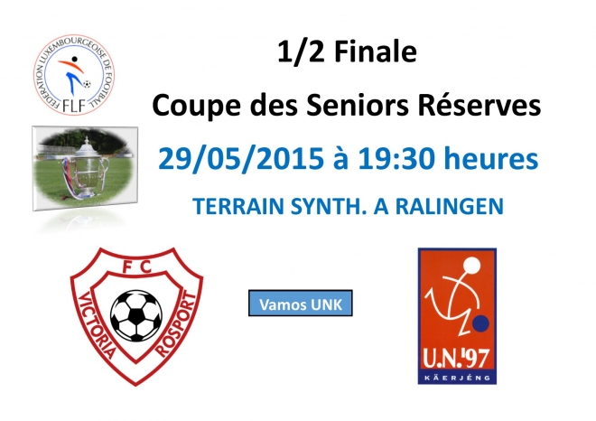 1/2 Finale Coupe de Luxembourg Seniors Réserves...