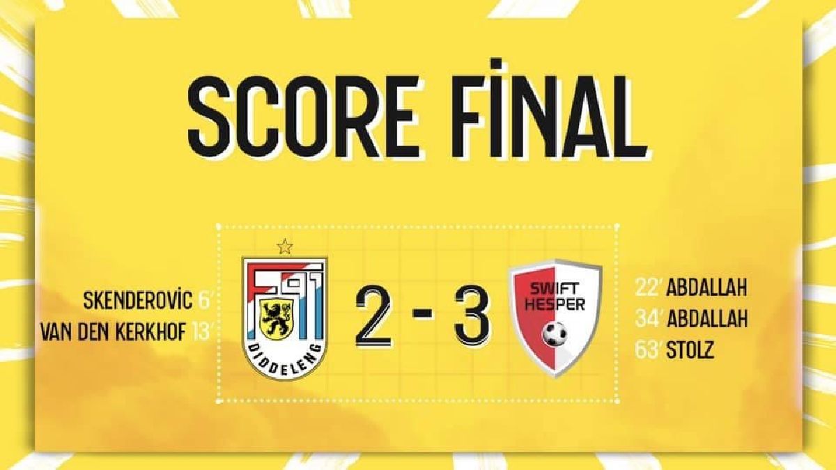 F91 Diddeleng - Swift Hesperange 2-3