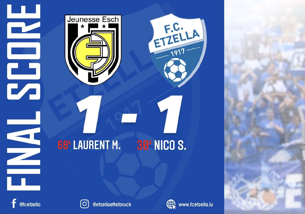 AS JEUNESSE ESCH 1-1 FC ETZELLA