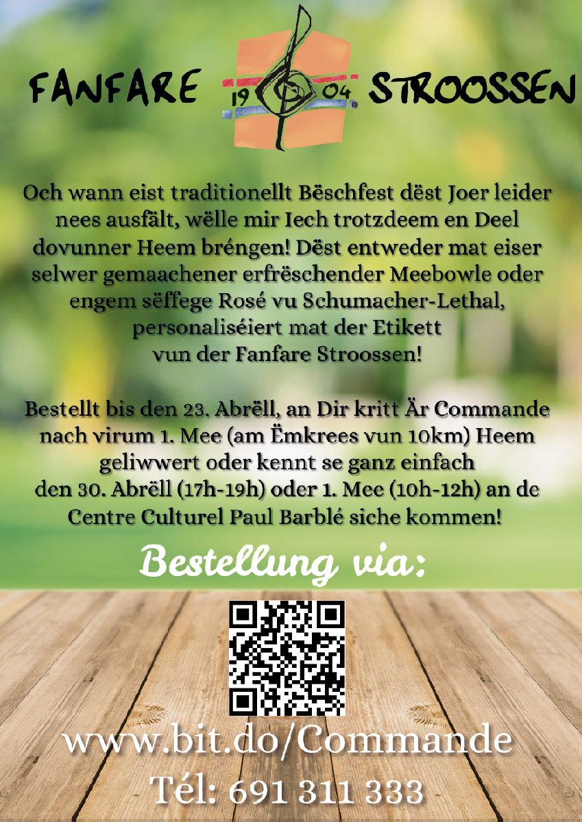 E besje Bëschfest bei Iech doheem ....