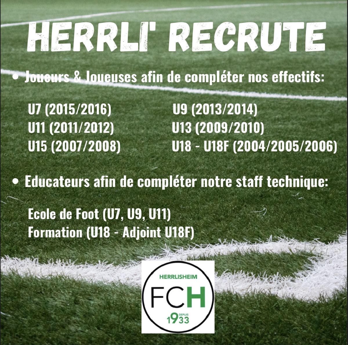 HERRLI’ RECRUTE