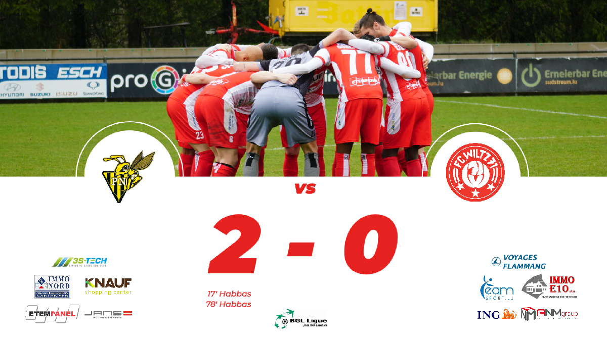 Progrès vs FC WILTZ 71: 2-0 Progrès vs FC WILTZ 71: 2-0