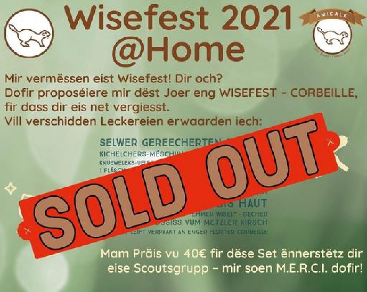 Mamer Wiselen asbl: Corbeille Wisefest => SOLD OUT <= Mamer Wiselen asbl: Corbeille Wisefest => SOLD OUT <=