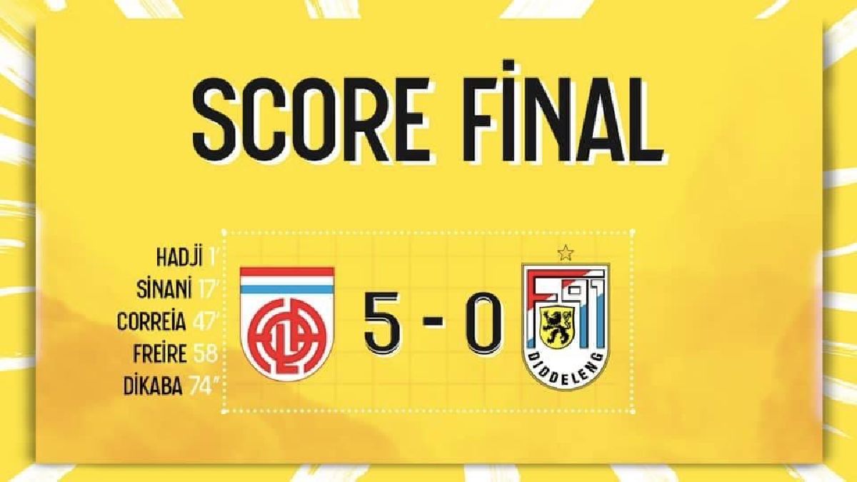 Fola Esch - F91 Diddeleng 5-0