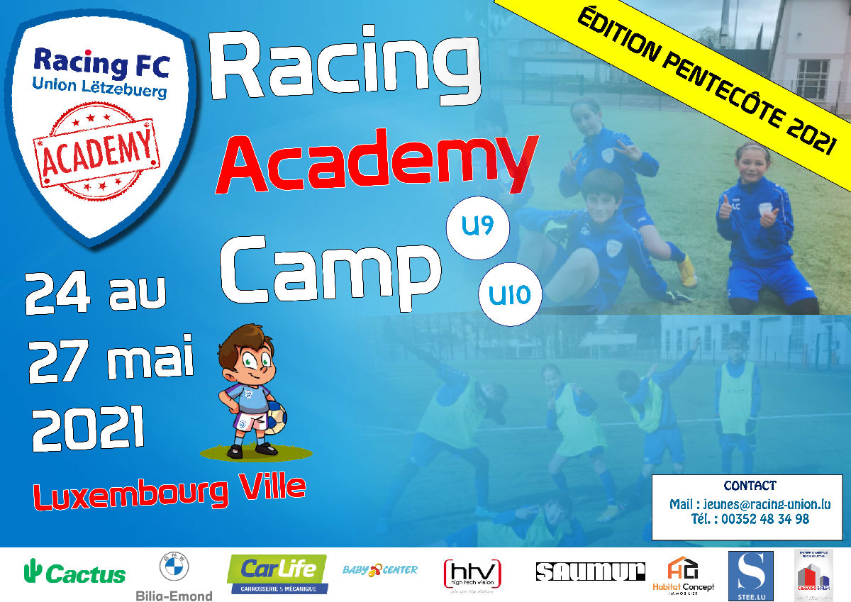 Le Racing Academy Camp reprend en mai ! Le Racing Academy Camp reprend en mai !