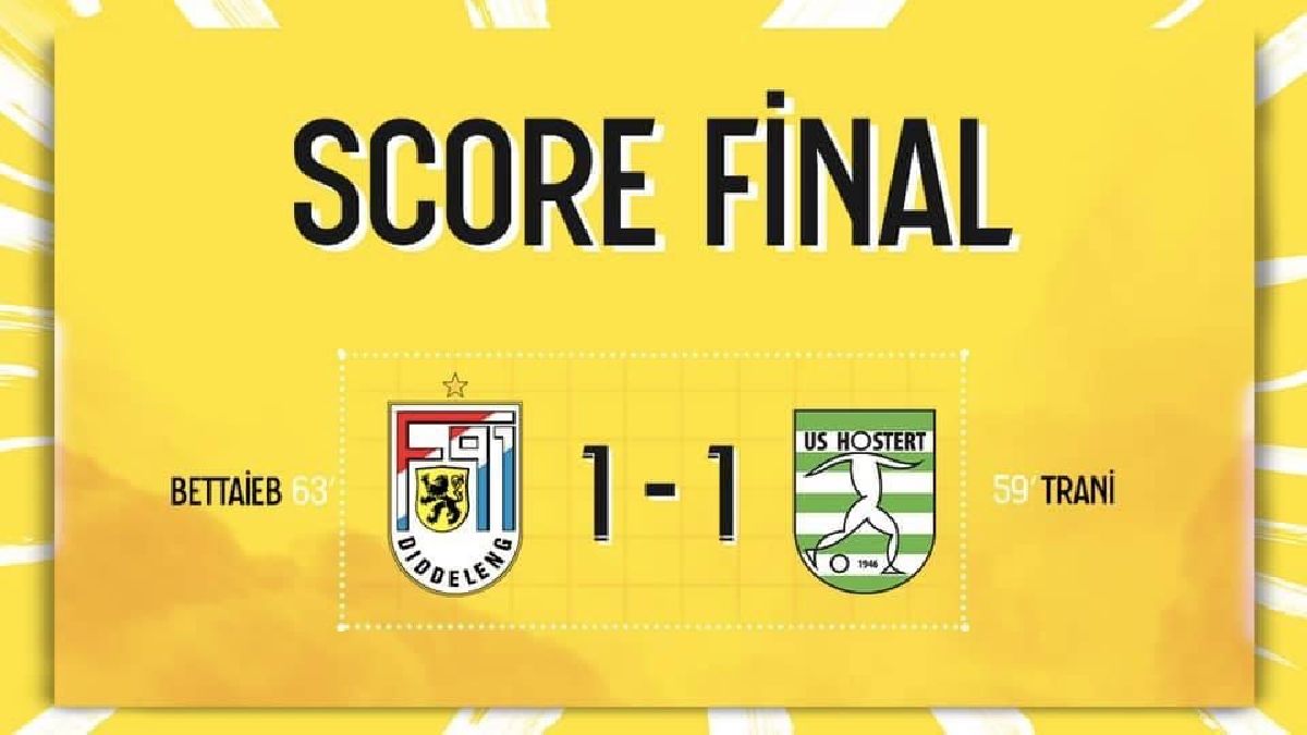 F91 Diddeleng - US Hostert 1-1 F91 Diddeleng - US Hostert 1-1