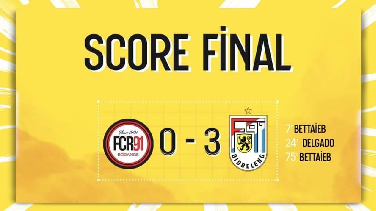 FC Rodange 91 - F91 Diddeleng 0-3 FC Rodange 91 - F91 Diddeleng 0-3