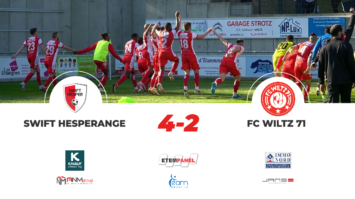 HESPER VS FC WILTZ 71: 4-2 HESPER VS FC WILTZ 71: 4-2