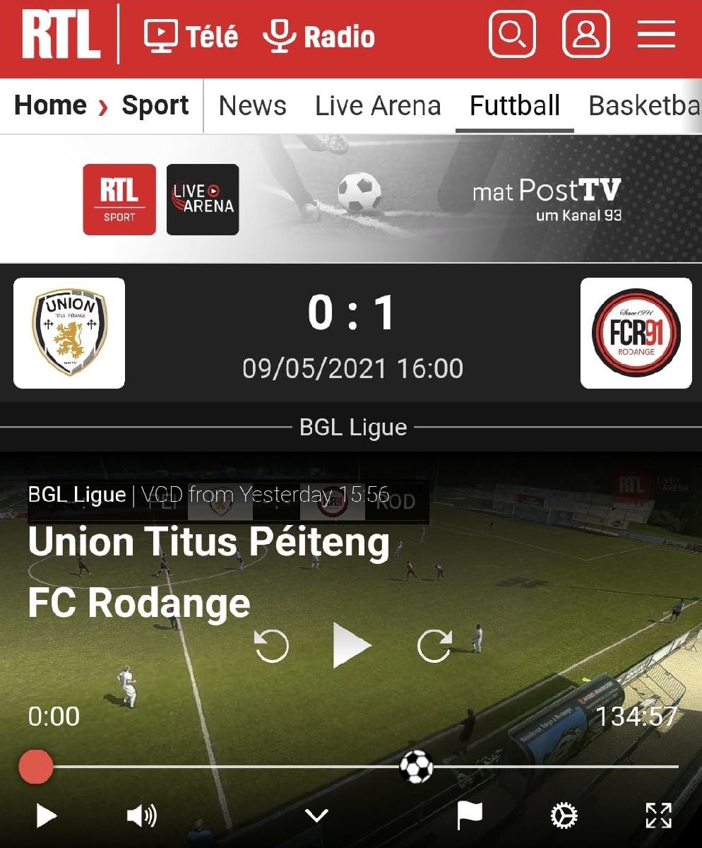 Union Titus Pétange - FC Rodange 91, les meilleures actions Union Titus Pétange - FC Rodange 91, les meilleures actions