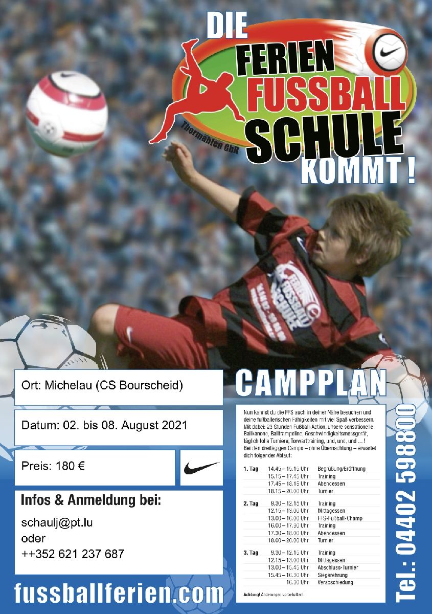 FFS Fussballferiencamp vom 06. - 08.August 2021