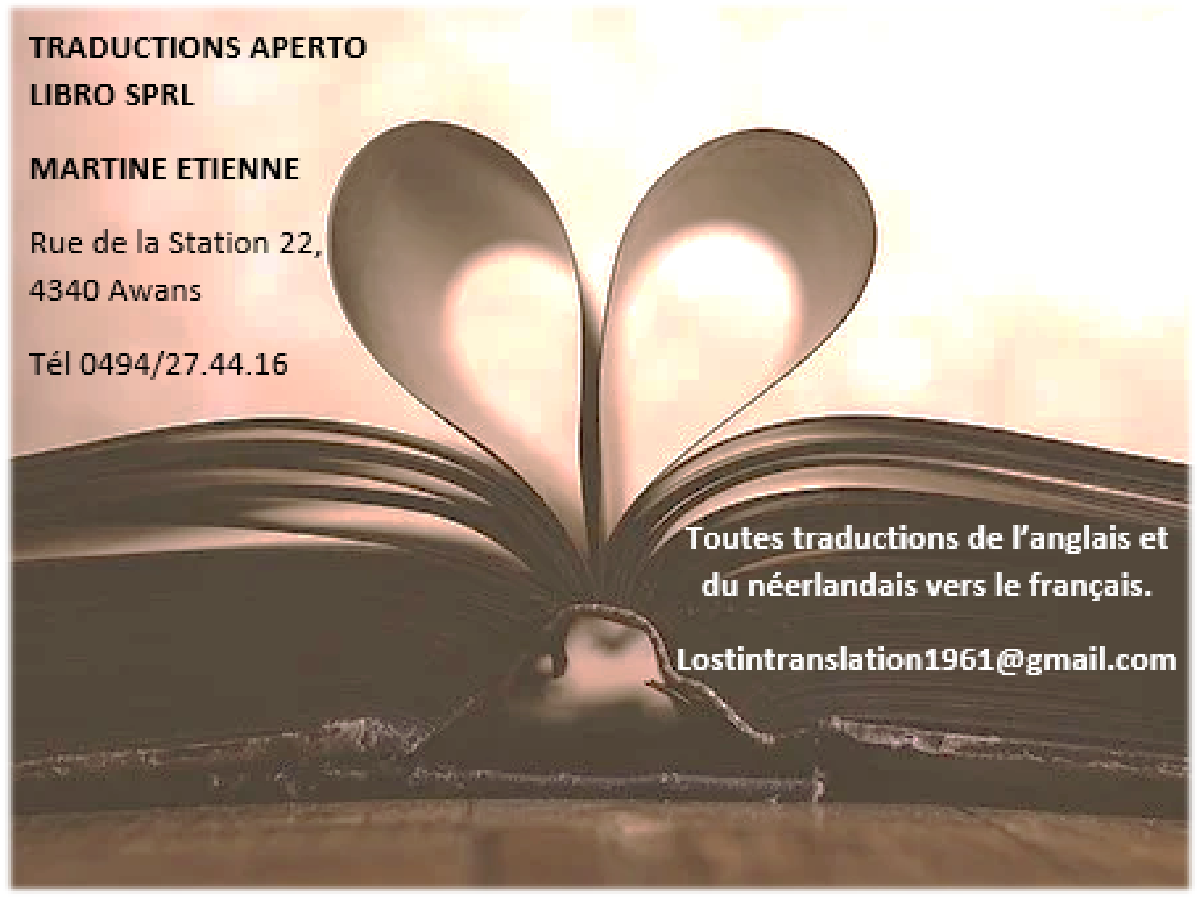 Traductions APERTO LIBRO - sponsor des Bulldogs de Liège pour 2021-2022 Traductions APERTO LIBRO - sponsor des Bulldogs de Liège pour 2021-2022