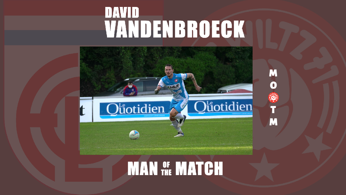 MAN OF THE MATCH VS FOLA : DAVID VANDENBROECK! MAN OF THE MATCH VS FOLA : DAVID VANDENBROECK!