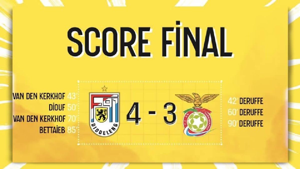 F91 Diddeleng - RM Hamm Benfica 4-3 F91 Diddeleng - RM Hamm Benfica 4-3
