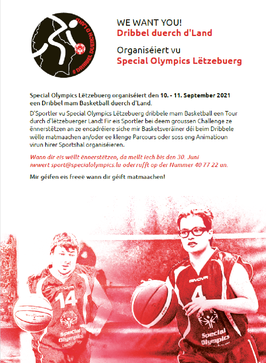 WE WANT YOU : DRIBBEL DUERCH D'LAND WE WANT YOU : DRIBBEL DUERCH D'LAND