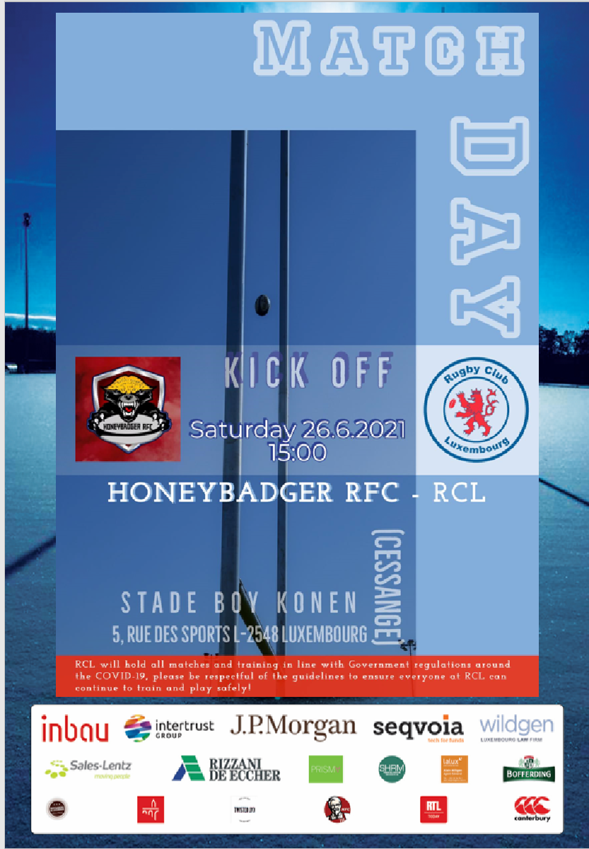 First Men's Match for 15 months this Saturday 26th June