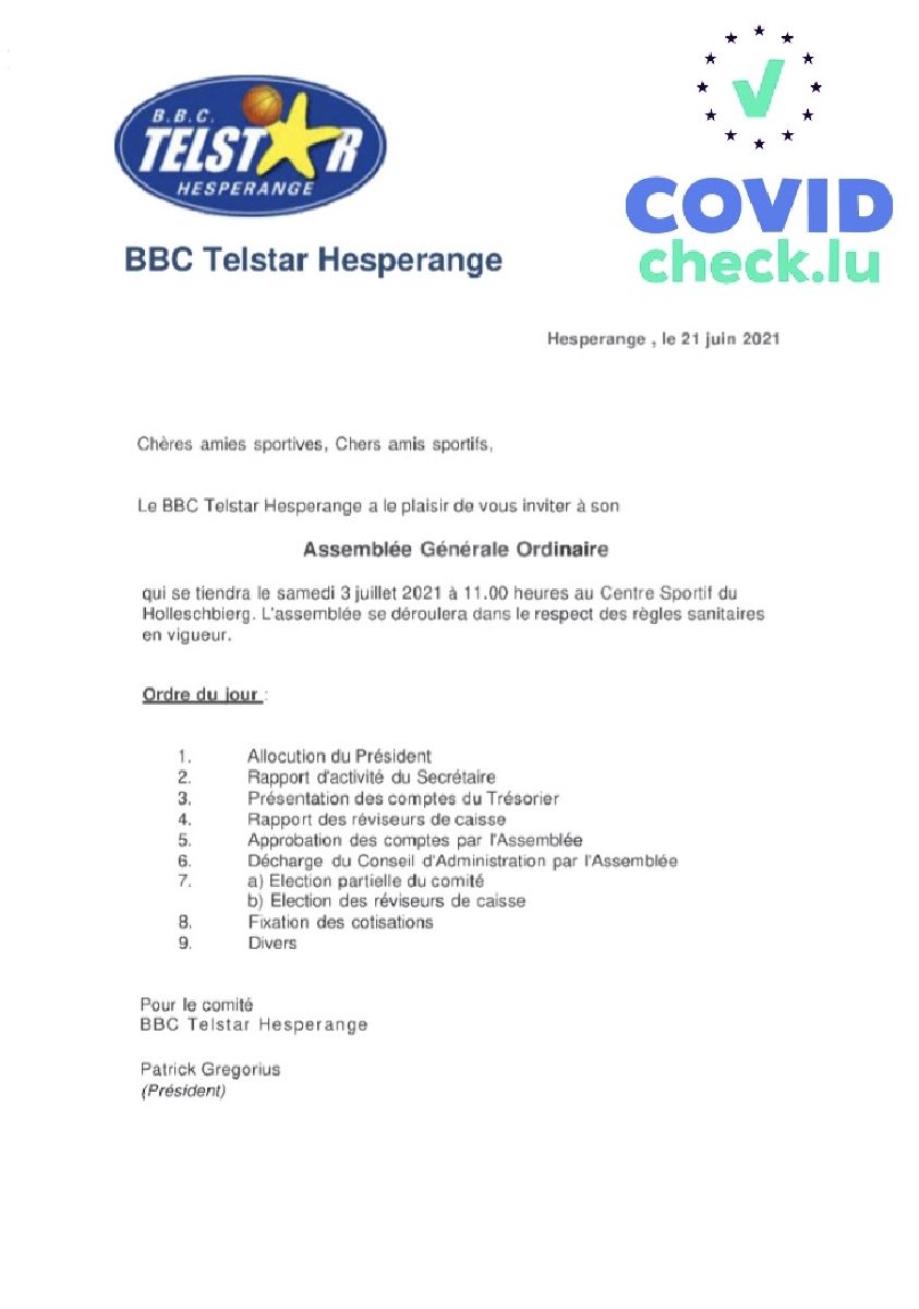 Assemblée Générale Assemblée Générale