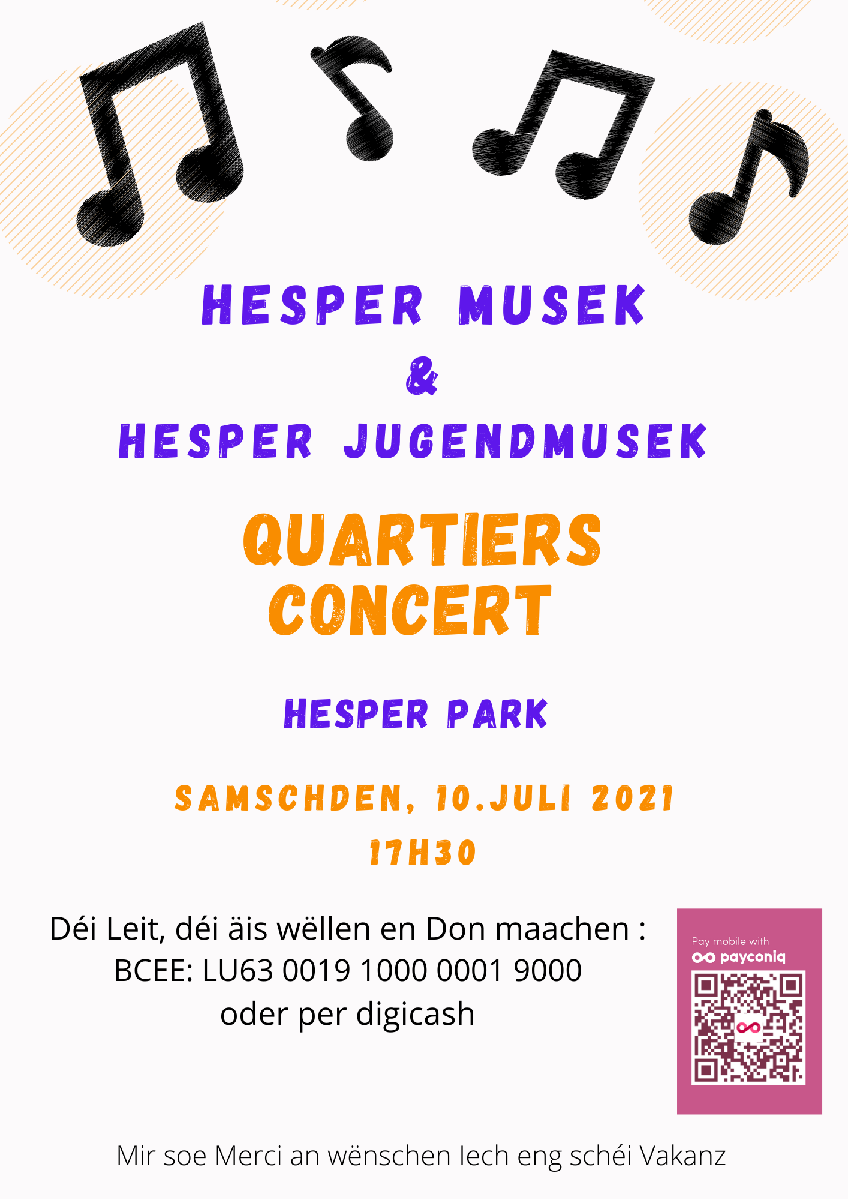 Quartiersconcert Hesper Park 10.07.21
