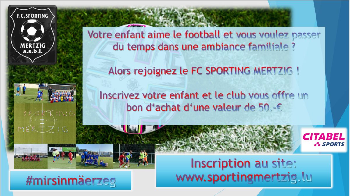 Faites partie de notre club! Faites partie de notre club!