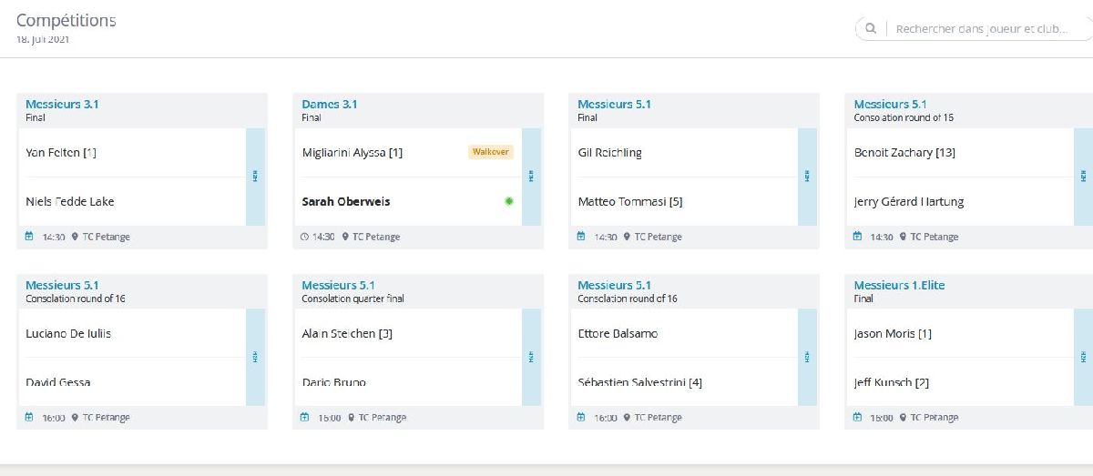 Finales tournoi de Pétange Finales tournoi de Pétange