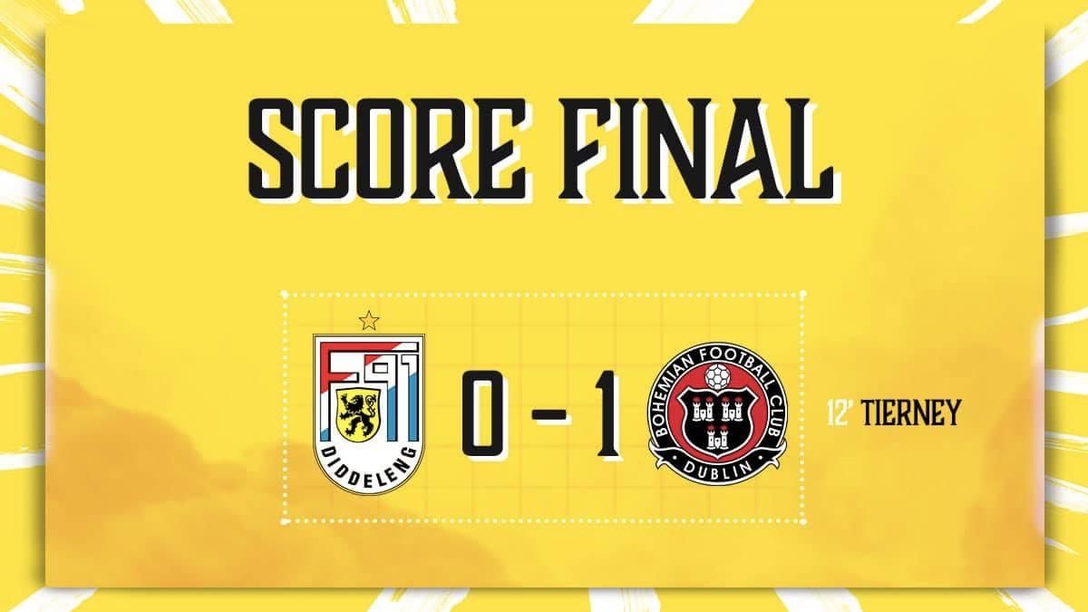 F91 Diddeleng - Bohemian FC Dublin 0-1 F91 Diddeleng - Bohemian FC Dublin 0-1