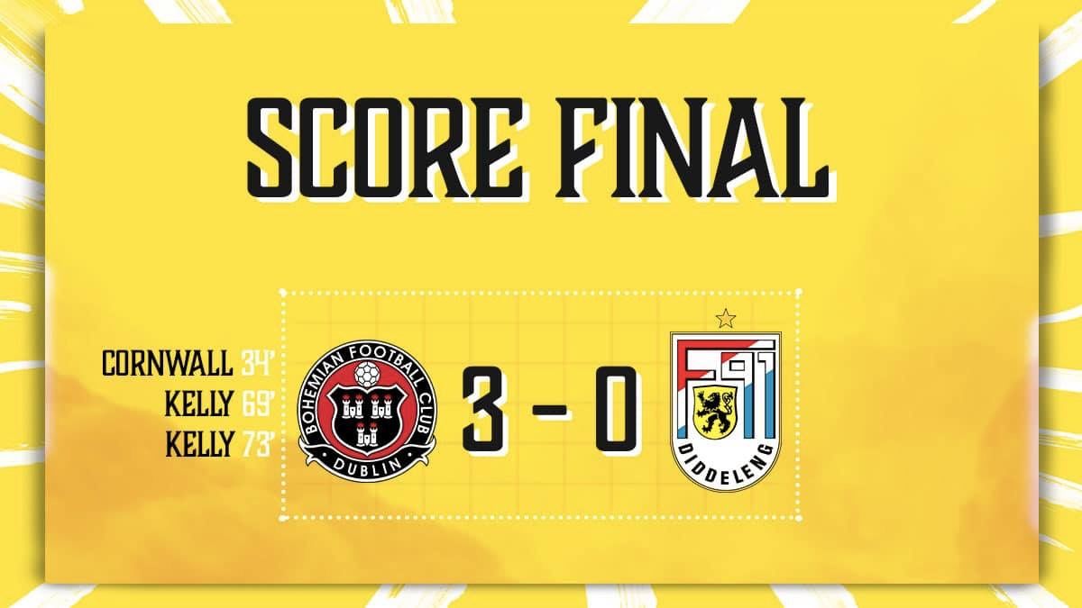 Bohemian FC Dublin - F91 Diddeleng 3-0 Bohemian FC Dublin - F91 Diddeleng 3-0
