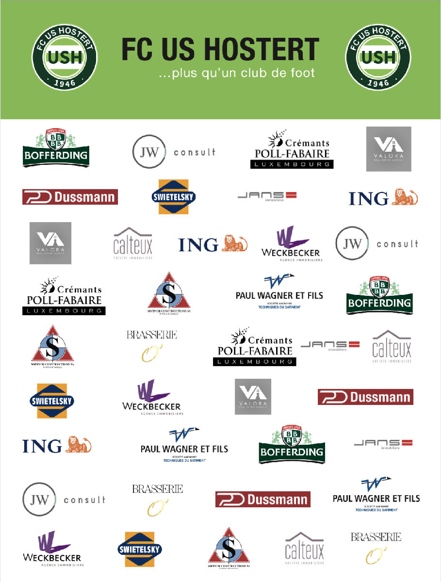 USH a seng Sponsoren: e staarkt Team ! MERCI !