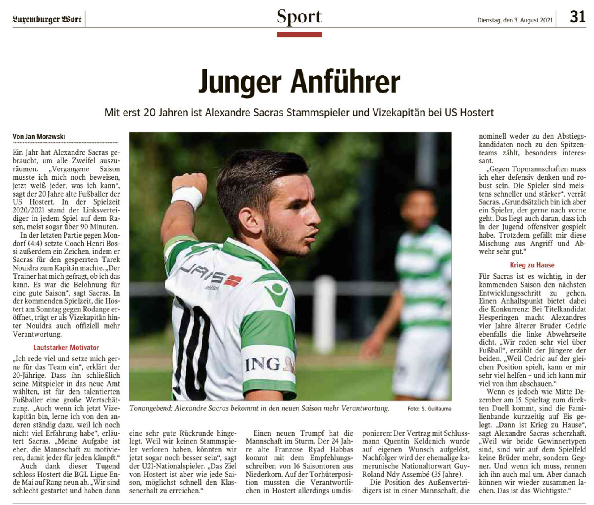 Haut am WORT mam Alex SACRAS 