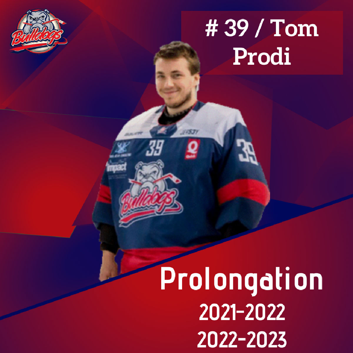 Prolongation pour Tom Prodi jusqu'en 2023 Prolongation pour Tom Prodi jusqu'en 2023