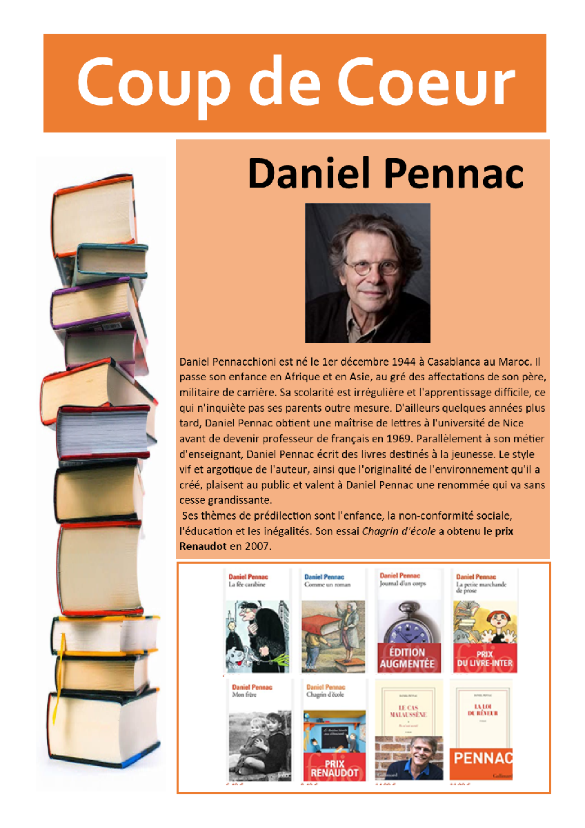 Coup de Coeur 21-08-09 Daniel PENNAC