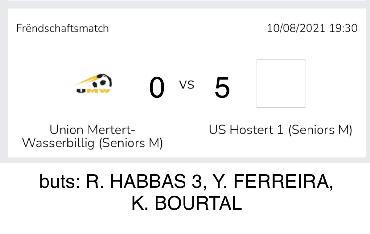 Bonne prestation de notre 2e garde en test à Mertert/Wasserbillig