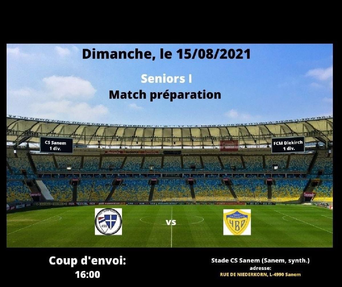 Dernier match de préparation contre Diekirch Dernier match de préparation contre Diekirch