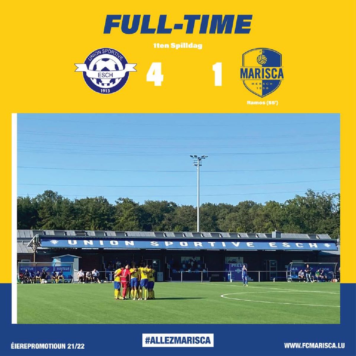 1. Spilldag : Us Esch 4 - Fc Marisca 1