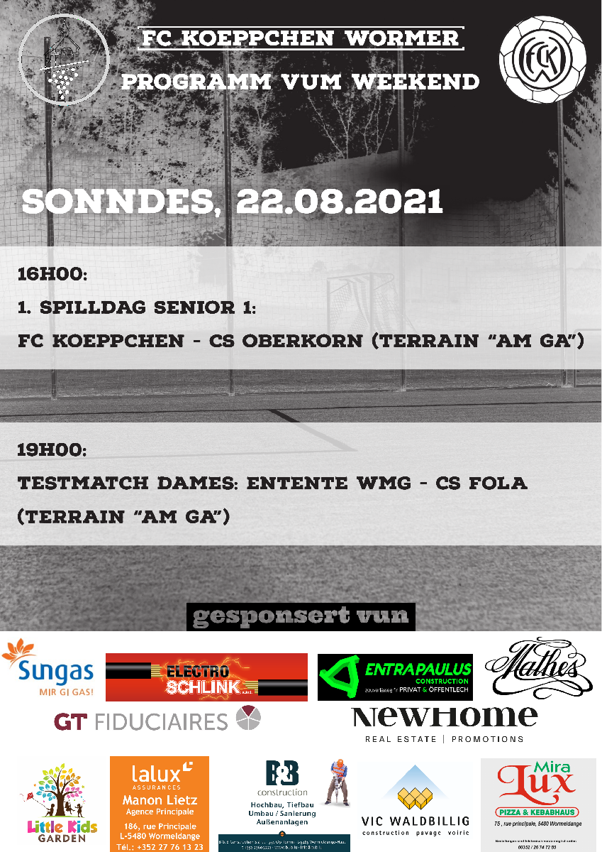 Startschoss Saison 2021/2022 Startschoss Saison 2021/2022