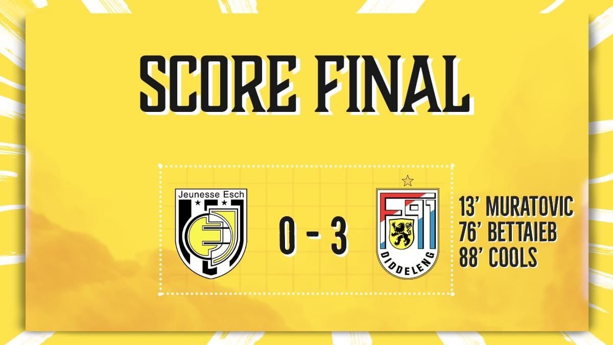 Jeunesse Esch - F91 Diddeleng 0-3 (0-1) Jeunesse Esch - F91 Diddeleng 0-3 (0-1)