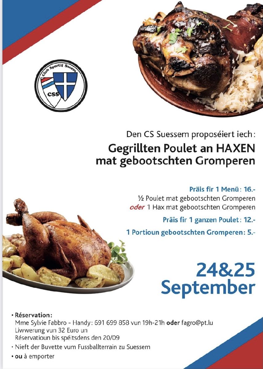 D'Poulets & Haxeniessen ass op e spéideren Datum verluet