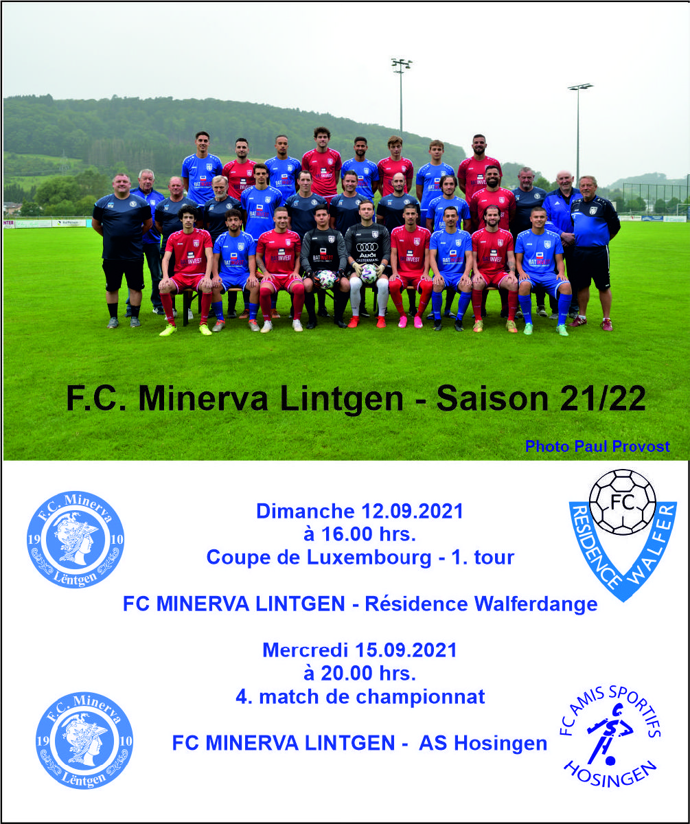 Coupe de Luxembourg & 4. match de championnat