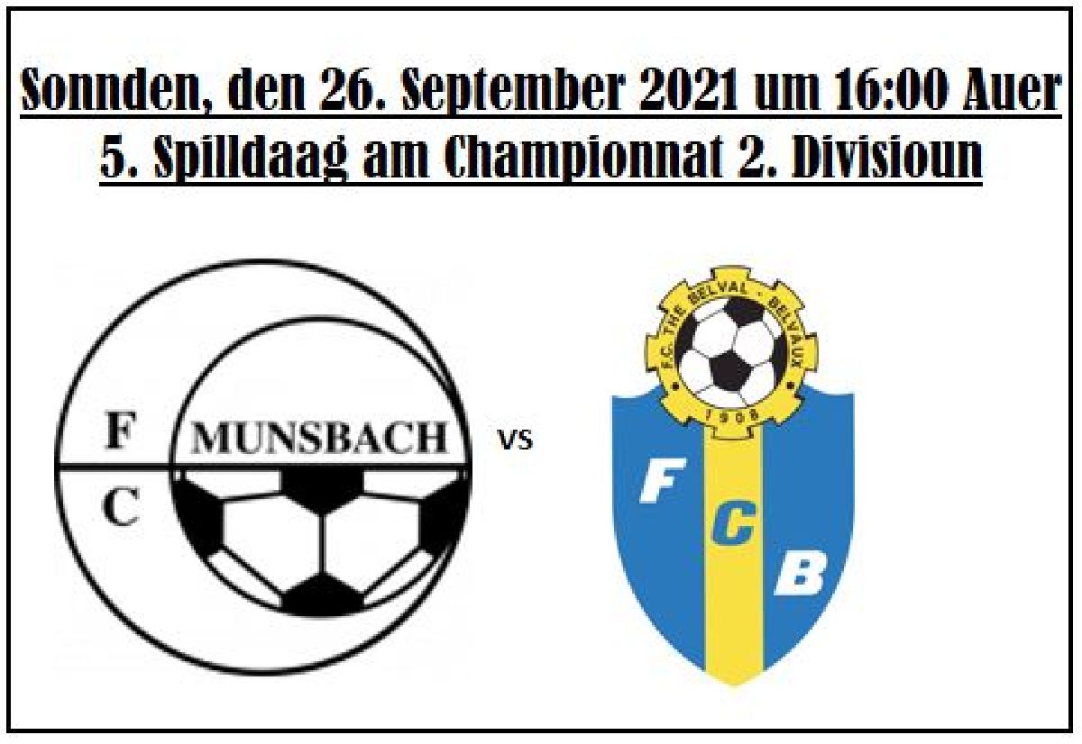 FC Munsbach - FC The Belval Bieles Liveticker FC Munsbach - FC The Belval Bieles Liveticker