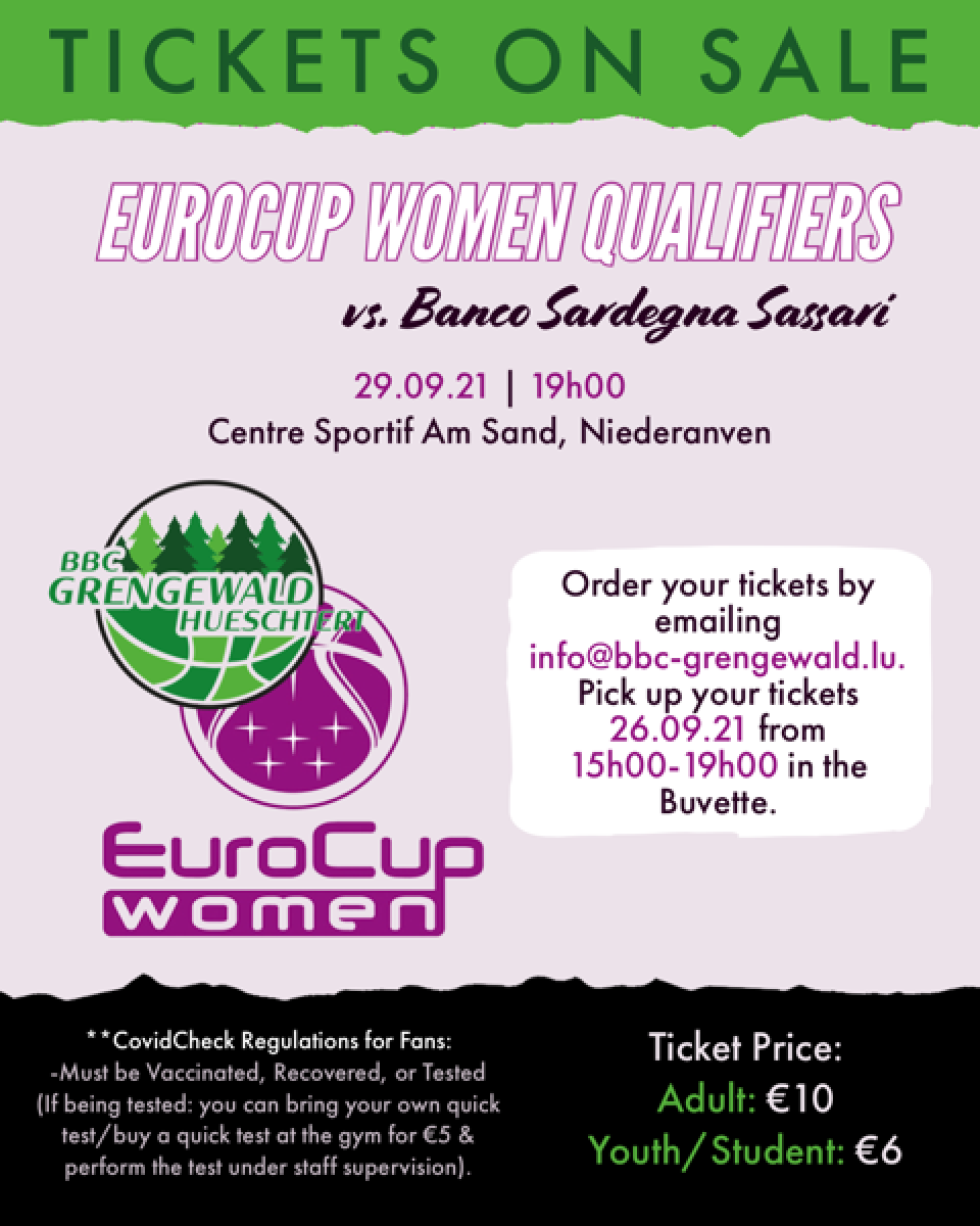 EuroCup TICKETS ON SALE 