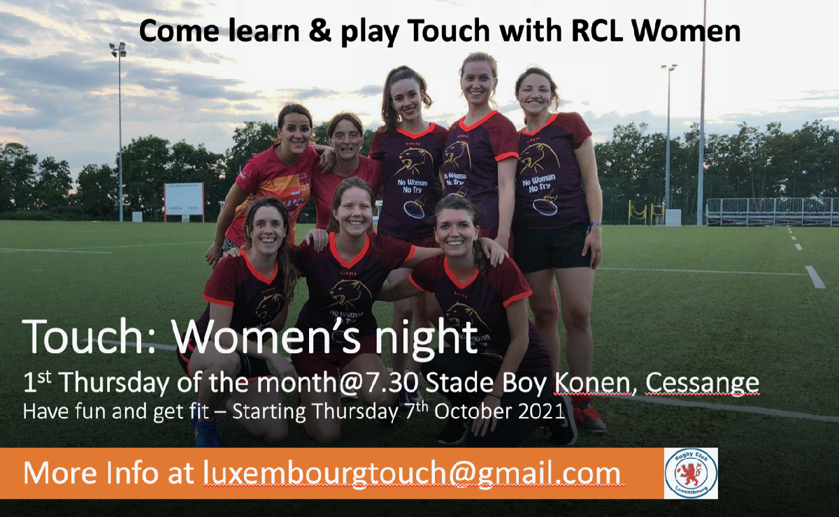 RCL Touch's Women's Night @7.30 Cessange