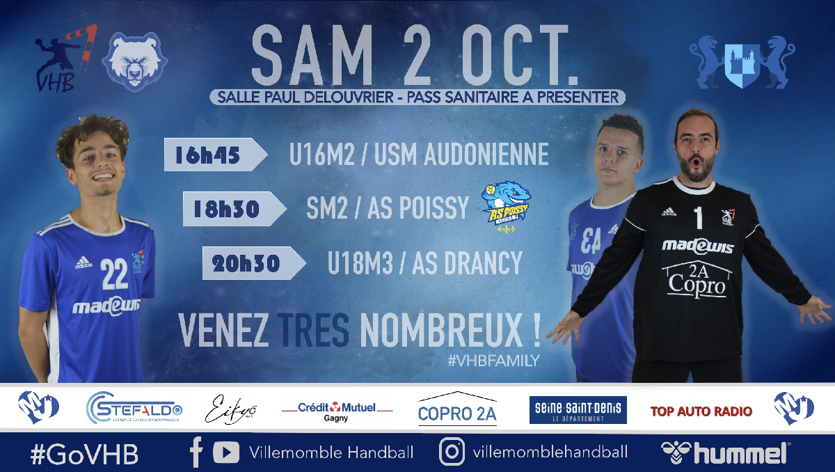 MATCHDAY 2 OCTOBRE